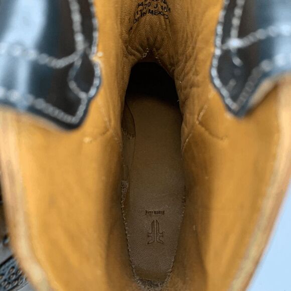 Frye Tulsa Stud Short Boot Size 7 Brown Black Studded Western Cowboy Ankle Boot - Picture 10 of 11